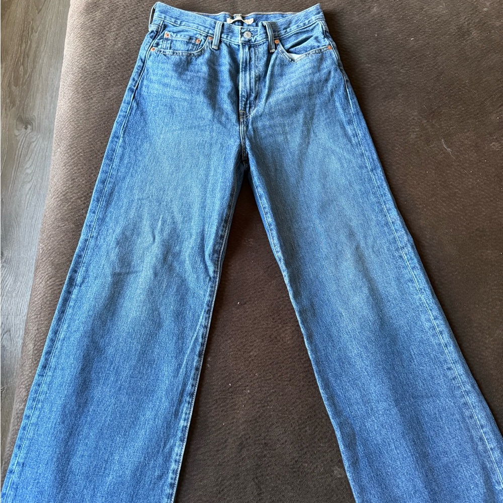 Ribcage Wide Leg high waisted jeans
